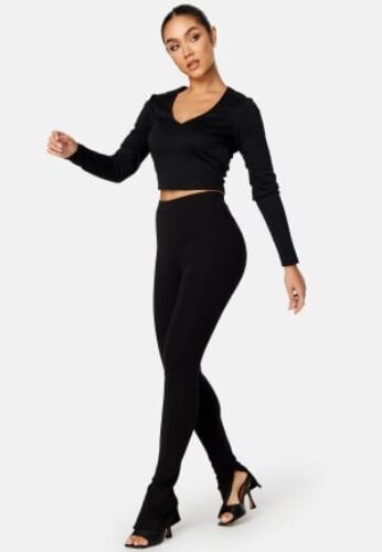 BUBBLEROOM Vienna zip trousers Black S – 7333340168202