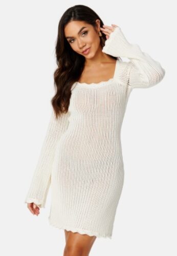 BUBBLEROOM Wren crochet dress White XL – 7333340226469