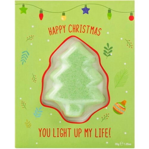 BubbleT Christmas Tree Fizzer Card You Light Up My Life – 50 g – 5060591034544
