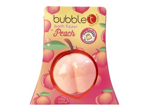 BubbleT Fruitea Bath Fizzer Peach – 150 g – 5060591032120