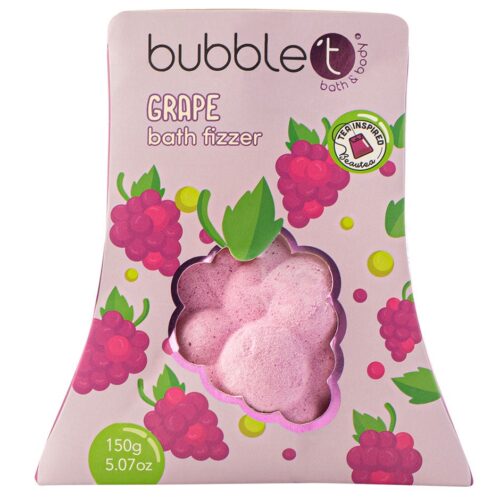 BubbleT Fruitea Grape Bath Fizzer 150 g – 5060591032717