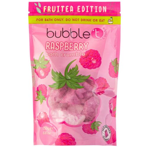 BubbleT Fruitea Raspberry Bath Crumble 250 g – 5060591032779