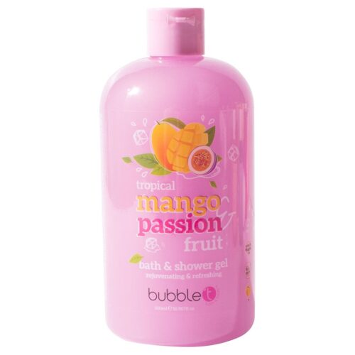 BubbleT Mango & Passion Fruit Smoothie Bath & Shower Gel 500 ml – 5060591033844