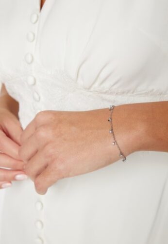 BY JOLIMA Bracelet With Multi Crystal Charm CR SI Steel One size – 7333343013875