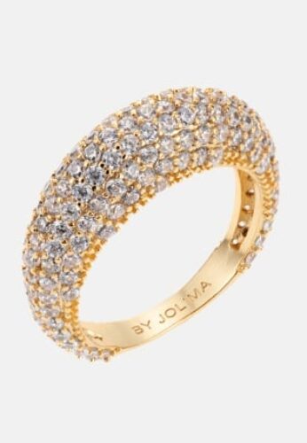 BY JOLIMA Rock Crystal Ring Gold 17 – 7333343005986