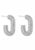 BY JOLIMA U Rock Crystal Earrings Steel One size – 7333343012373