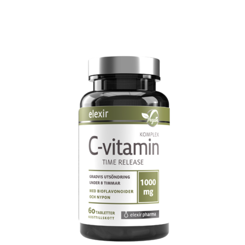 C-vitamin 1000 mg Time release 60 tabletter – 7350023036047