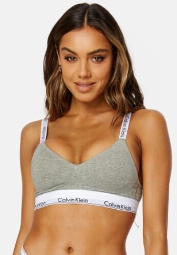 Calvin Klein Light Lined Bralette Grey L – 8719856421960