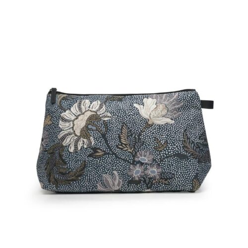 Ceannis Cosmetic Large Denim Blue Flower Linen 27*16*1 cm – 7340035993919