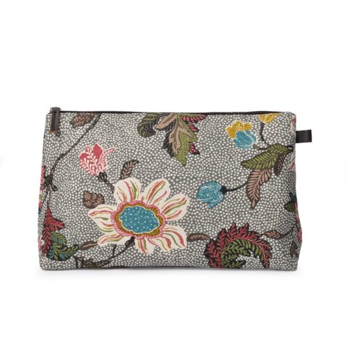 Ceannis Cosmetic Large Flower Linen Grey 34×20.5×9 cm – 7340035902232