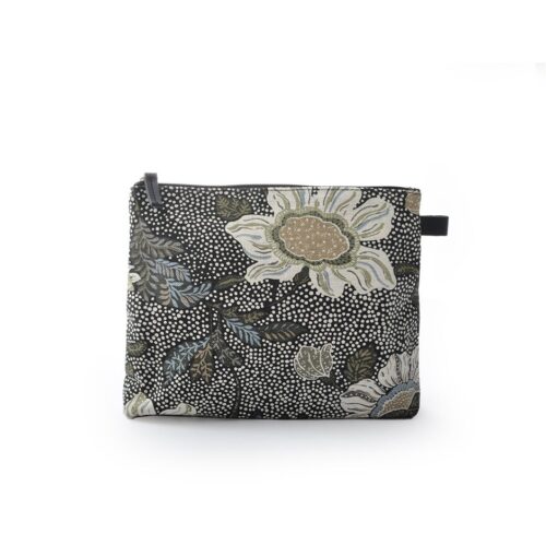 Ceannis Cosmetic Medium Flower Linen Black 23x19x6 cm – 7340035922582