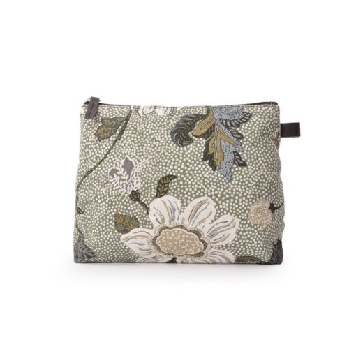 Ceannis Cosmetic Medium Flower Linen Soft Green 23x19x6 cm – 7340035975335
