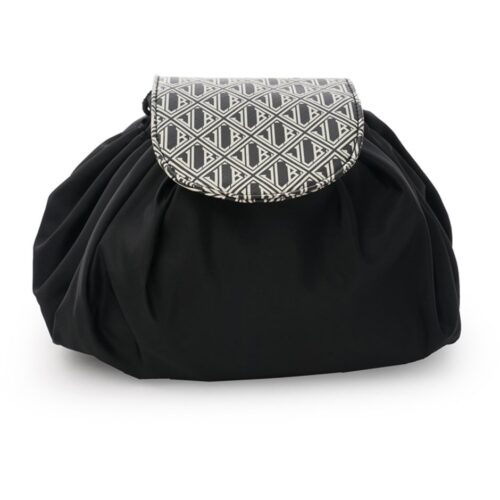 Ceannis JLB Round Drawstring Bag M Black-White 27x16x17 cm – 7340035979012