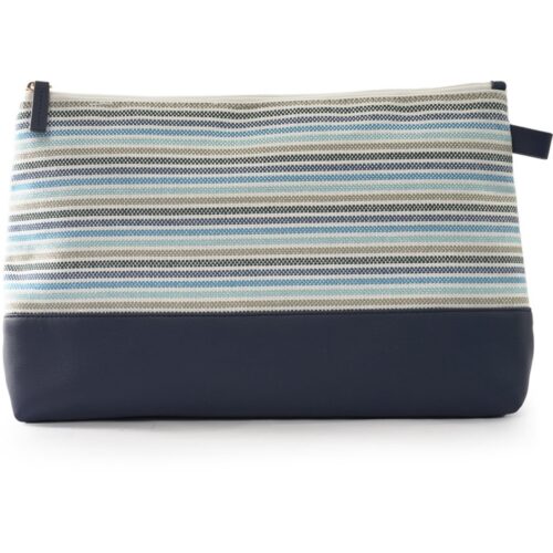 Ceannis Striped Cosmetic Large / Blue – 7340035989066