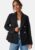 Chiara Forthi Double Breasted Bouclé Blazer Black 40 – 7333340290293