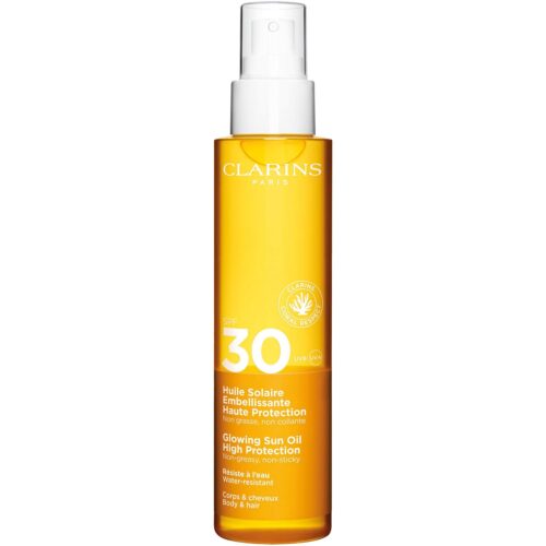 Clarins Glowing Sun Oil High Protection SPF30 Body & Hair – 150 ml – 3666057217357