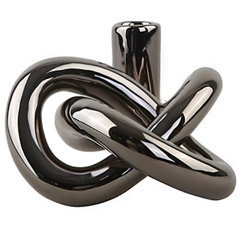 Cooee Design Lykke One lysestake, dark silver – 7350057807392