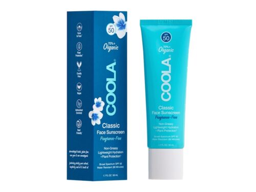 COOLA Classic Face SPF50 Silkemyk og luktfri solkrem til ansikt, tilfører fuktighet, 50ml – 50 ml – 0857724008214