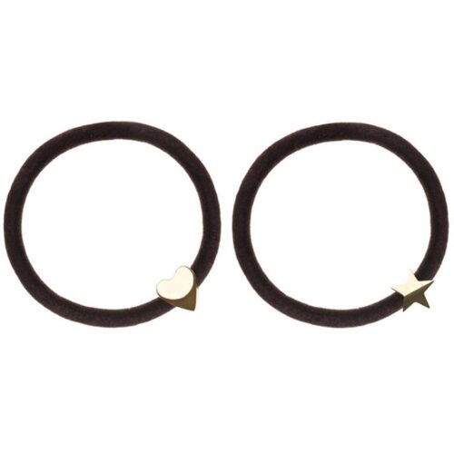 Dark 2 pk Velvet Hair Tie Chocolate Brown – 7028210000040
