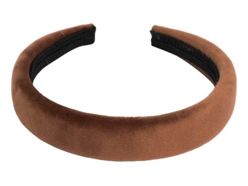 Dark Velvet Hairband Broad Cognac – 7028210025982
