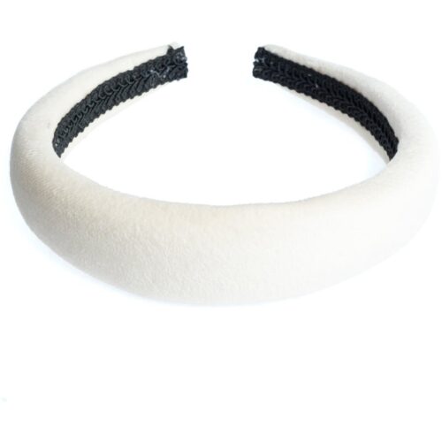 Dark Velvet Hair Band Broad Off White – 7028210050441