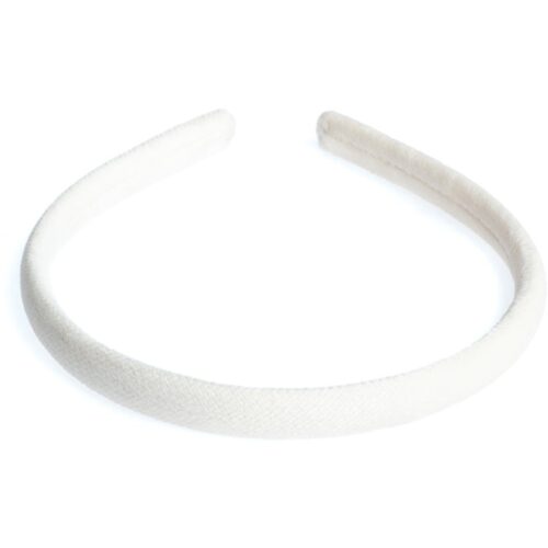Dark Velvet Hair Band Thin Off White – 7028210051646