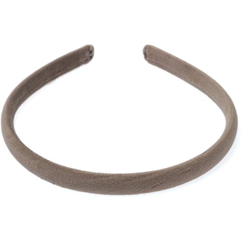 Dark Velvet Hair Band Thin Taupe – 7028210078841