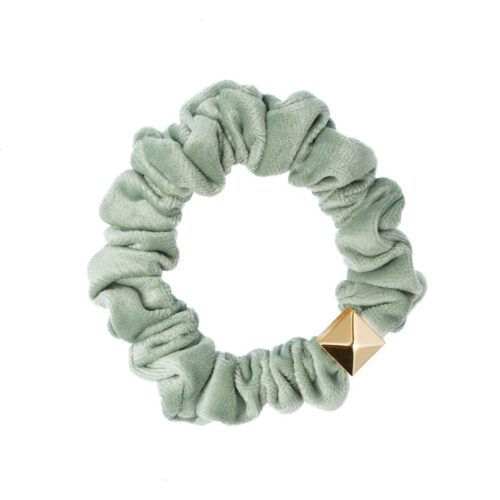 Dark Velvet Mini Scrunchie Aqua Green – 7028210078605