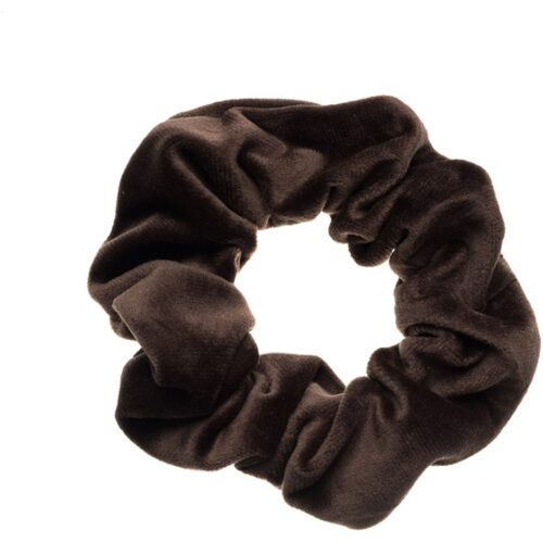 Dark Velvet Scrunchie Chocolate Brown – 7028210029676
