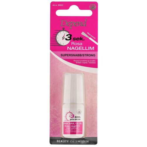 Depend Rosa Nagellim med Pensel 3 Sek – 7391715800027