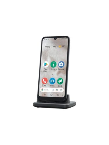 Doro 8110 4G 32GB/2GB – Grey with Cradle – 7322460081805