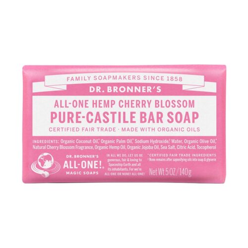 Dr. Bronner’s Bar Soap Cherry Blossom – 140 g – 0018787231104