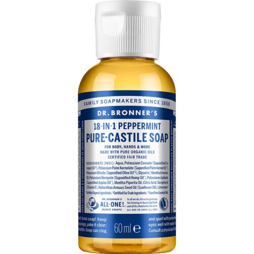 Dr. Bronner’s Magic Soaps Peppermint 60 ml – 0018787243206