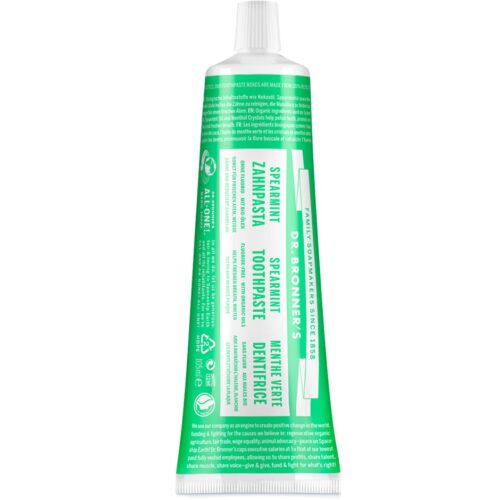 Dr. Bronner’s Toothpaste Spearmint 140 g – 0018787231593