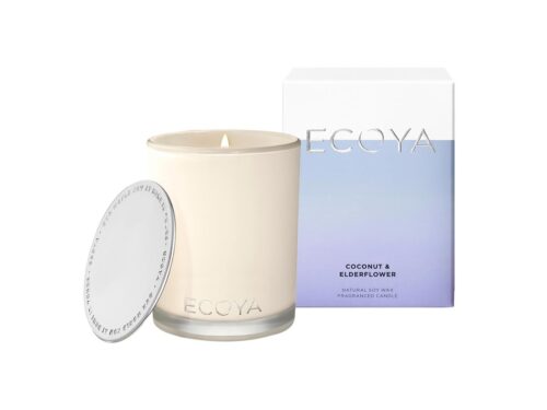 Ecoya Coconut & Elderflower Candle 400 gr 80t brennetid – 400 g – 9336022006661
