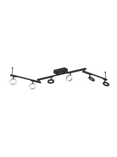 EGLO CARDILLIO 2 SPOTSKINNE L1585 6+3L 2640+1200LM SORT – 9008606255986