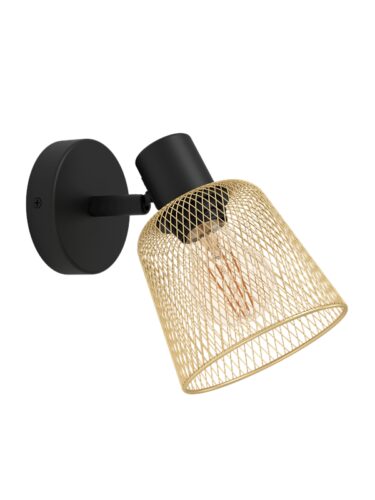 EGLO COSLADA VÆG E27 SORT MESSING – 9008606262052