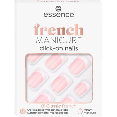 essence French Manicure Click-on Nails 01 Classic French – 4059729422361