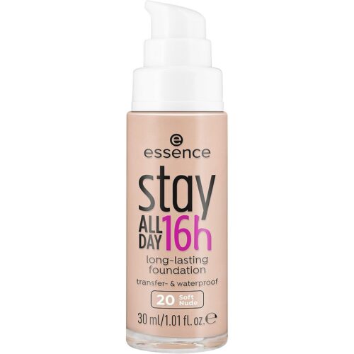 essence Stay All Day Long-Lasting Foundation 20 Soft Nude – 30 ml – 4059729308207