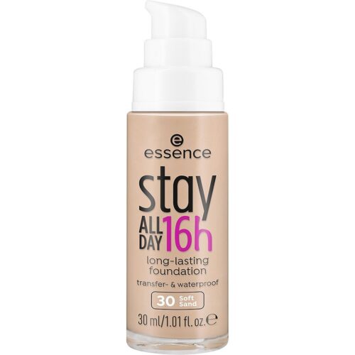 essence Stay All Day Long-Lasting Foundation 30 Soft Sand – 30 ml – 4059729308214
