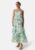 FOREVER NEW Shauna Scallop Trim Midi Dress Green/Floral 40 – 9360454173950
