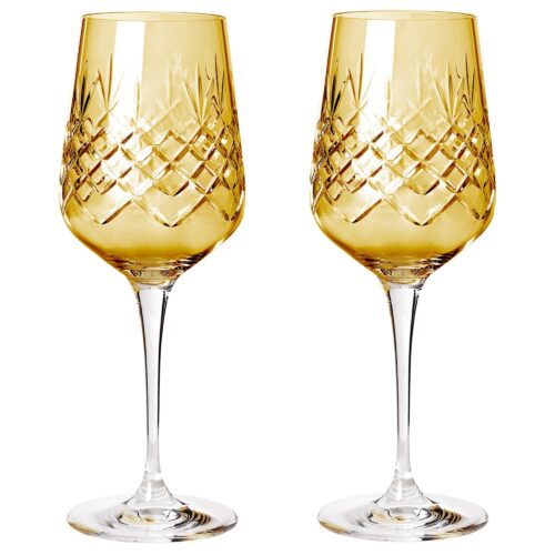 Frederik Bagger Crispy Madame Hvitvinglass 2stk, Citrine – 5712723104624