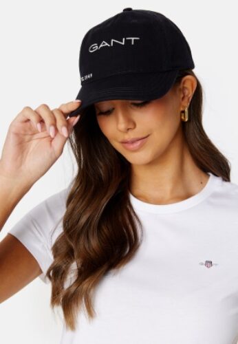 GANT Graphic CottonTwill Cap Ebony Black One size – 7325707113239