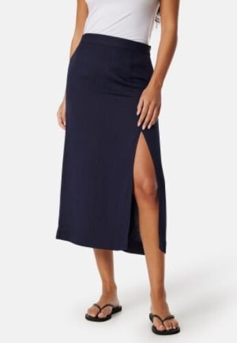 GANT Midi Linen Blend Skirt Navy 38 – 7325707500558