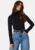 GANT Slim LS Turtleneck 5 Black L – 7325706398118