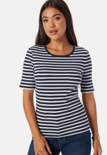 GANT Slim Striped Ribb T-Shirt Evening Blue XL – 7325707168215