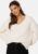 GANT Textured Cotton V-Neck Sweater Cream M – 7325707397042