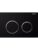 Geberit actuator plate omega20 for dual flush: black / bright chrome / black – 4025416310716