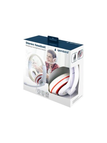 Gembird MHS-03-WTRD – headset – 8716309113670