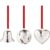Georg Jensen 2022 Sett med kule, klokke og hjerte, palladium – 5713275218647